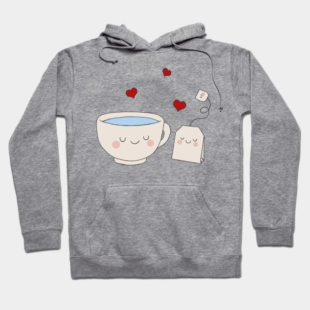 Cute Tea Hoodie by valentinahramov